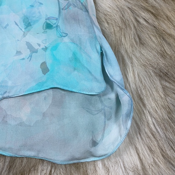 Elie Tahari Silk Floral Tye-Dye Blouse, Medium - Picture 11 of 17